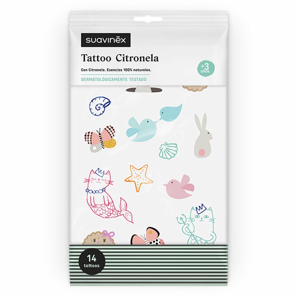 Lot de 14 Tattoos à la Citronnelle - Suavinex