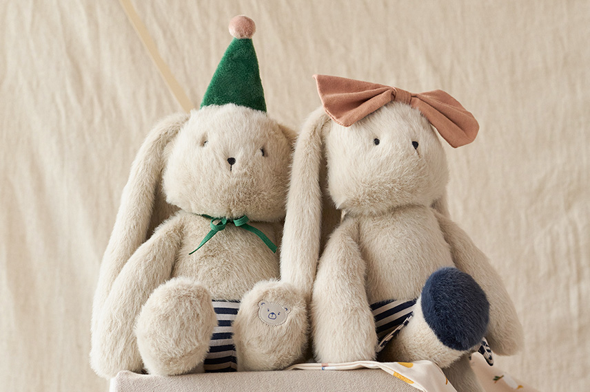 Peluche Bertrand Lapin & Peluche Babette Lapin - Liewood