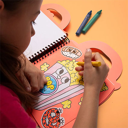 Super Coloring & Stickers Book - Omy