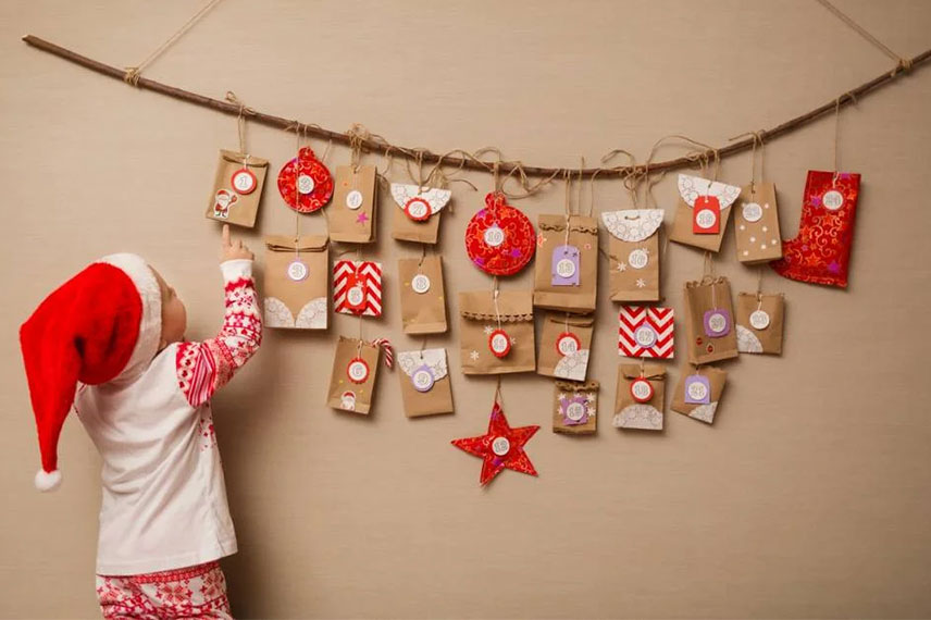 Calendrier de l'Avent maison