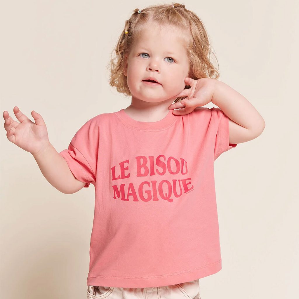 T-shirt Le Bisou Magique Framboise - émoi émoi