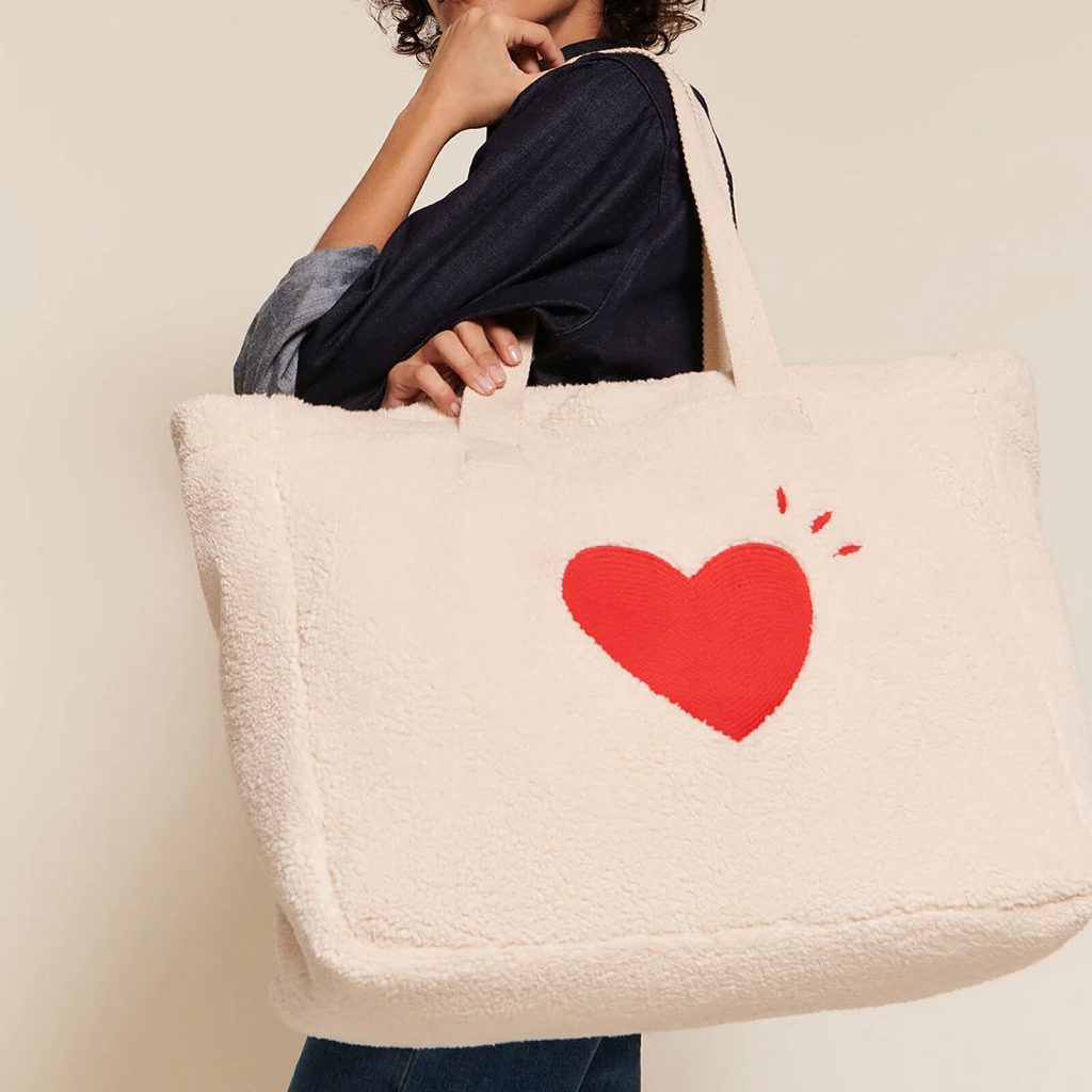 Cabas Cœur en Moumoute - émoi émoi