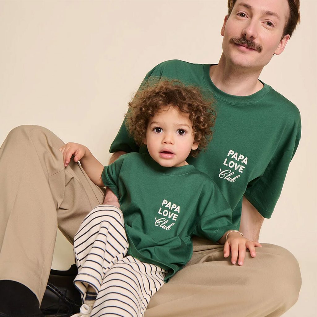 T-shirt Papa Love Club Spinach - émoi émoi