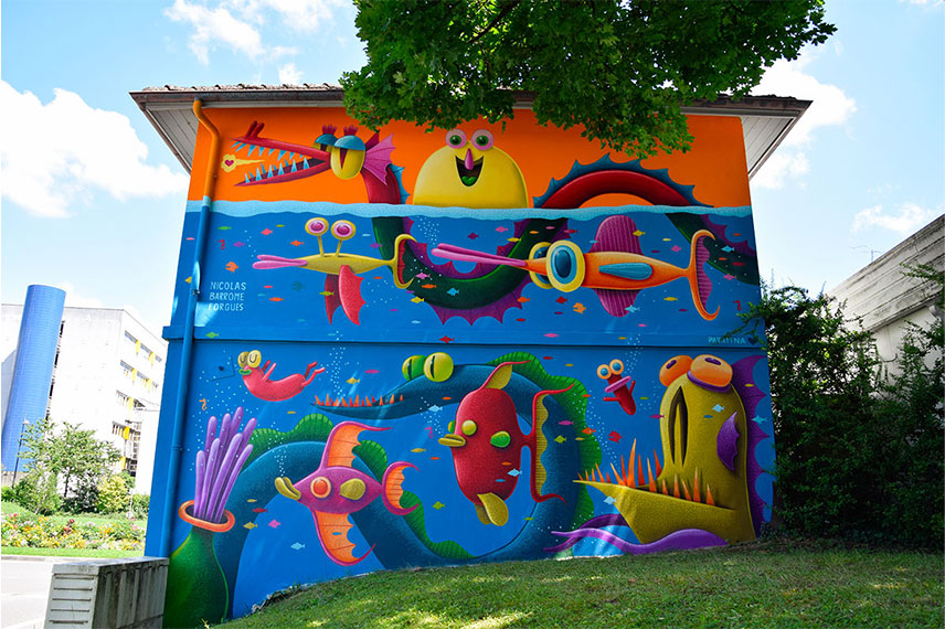 Promenade street art La Virée, Annecy