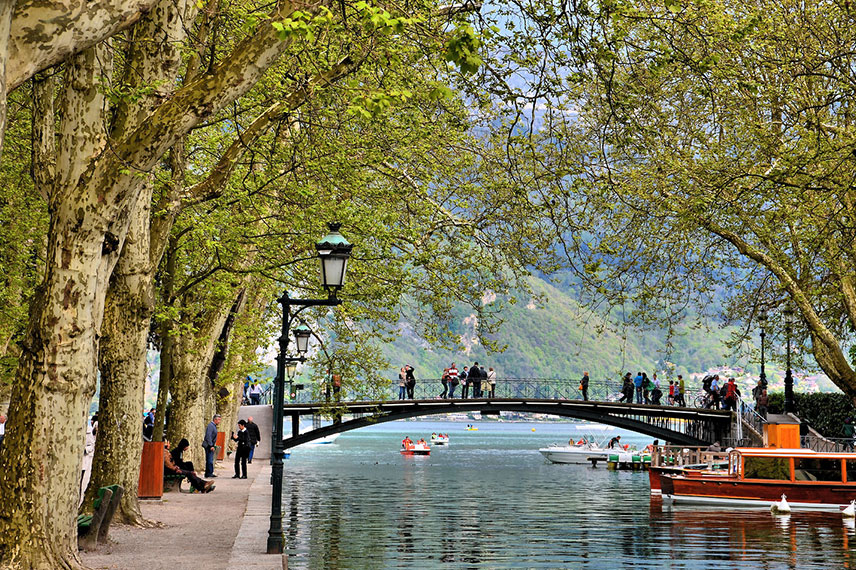 Pont des Amours, Jardins de l'Europe, Annecy 
