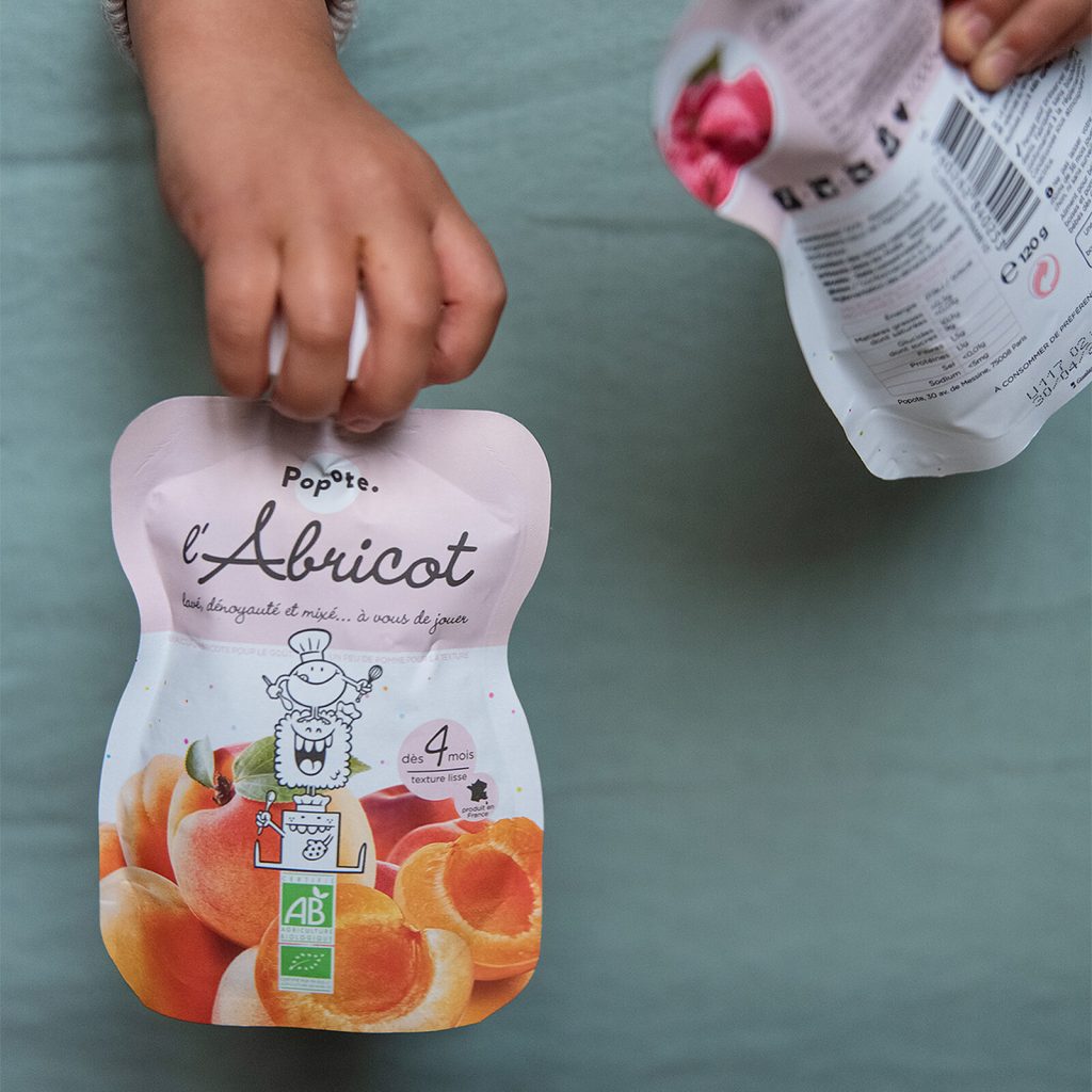 Gourde Repas Bio Abricot - Popote