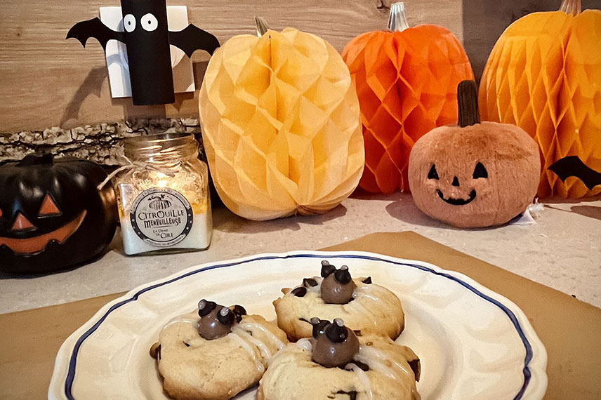 Cookies araignées Halloween